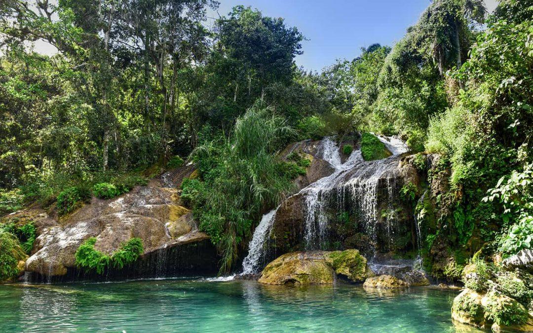 Cuba topes de collantes mountain waterfall river