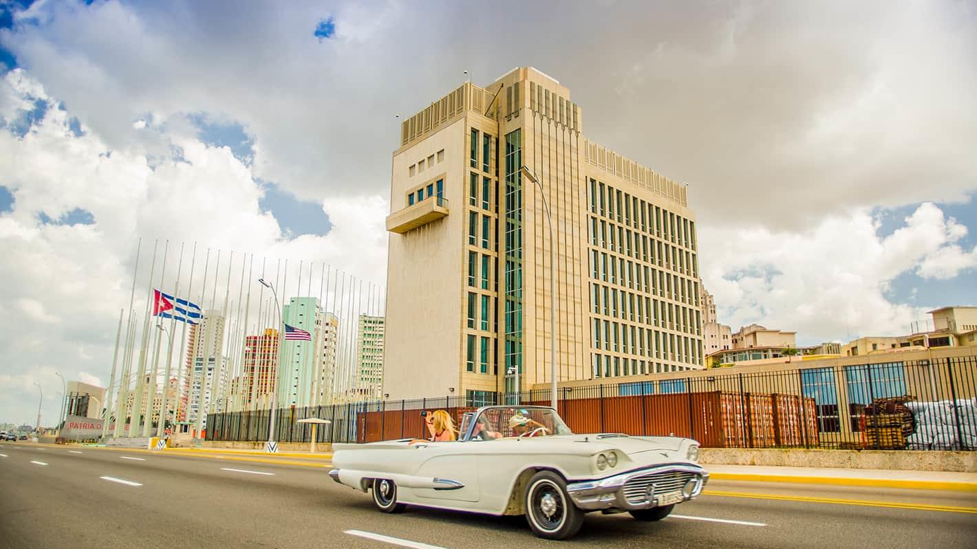 American embassy building havana skydream travel